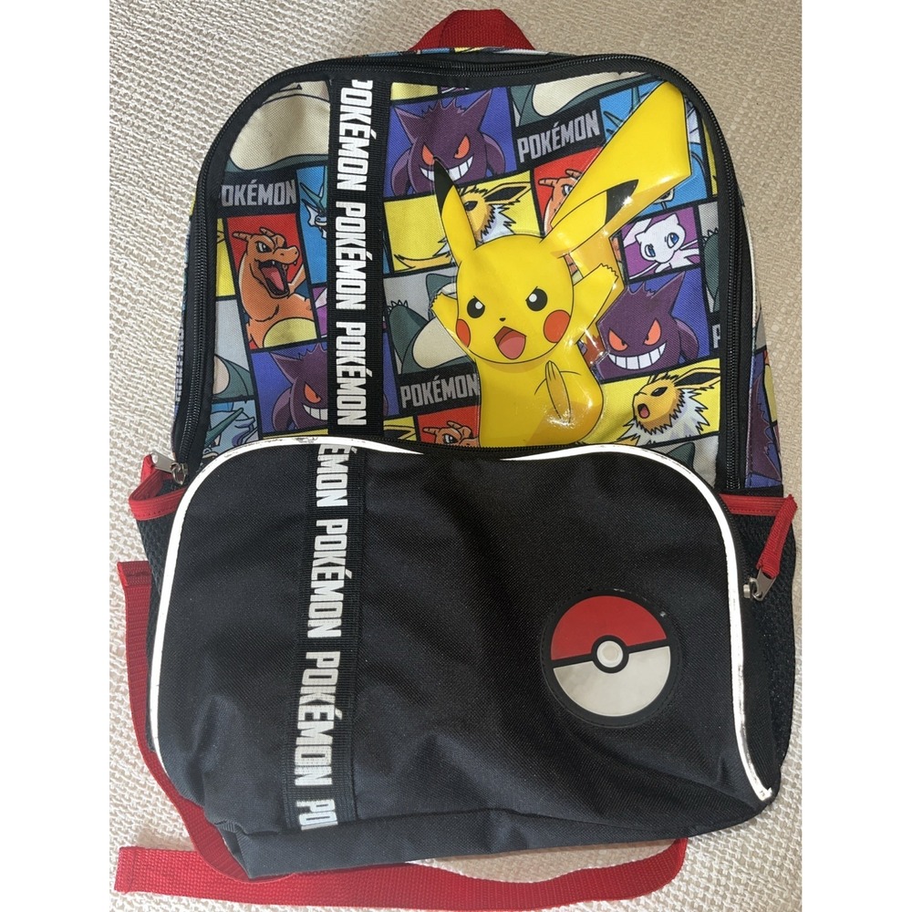 Pokemon PIKACHU BIOWORLD Characters ‎ Backpack Book Bag Lightweight